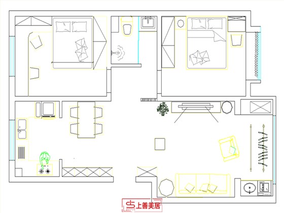 金盛悦府92平现代风格