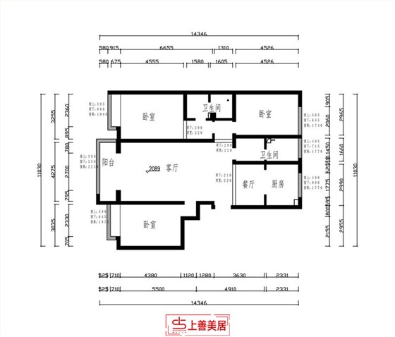 衡水金域华府156㎡新中式