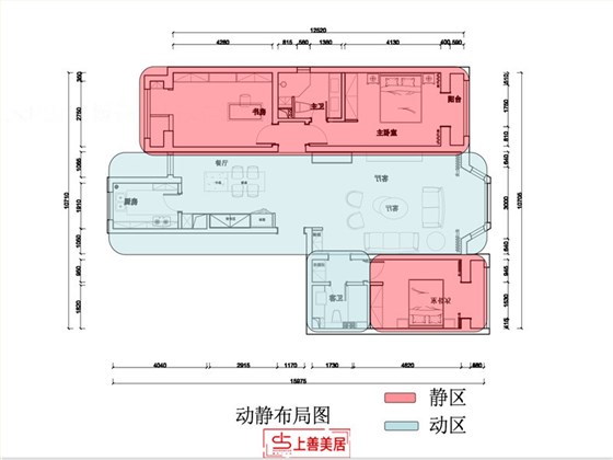 碧景园179平动静分区图