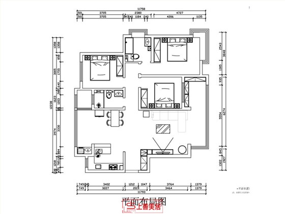 盛邦大都会139平平面布局图