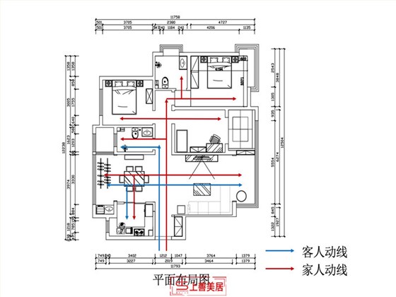 盛邦大都会139平平面布局图