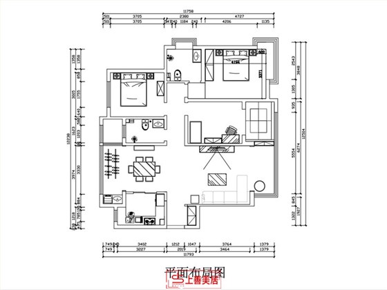 盛邦大都会139平平面图