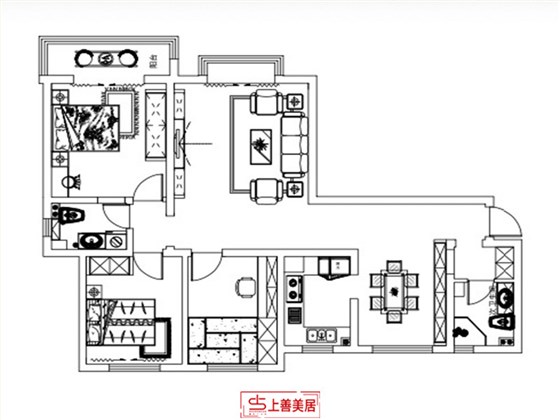 赫石府123平平面图