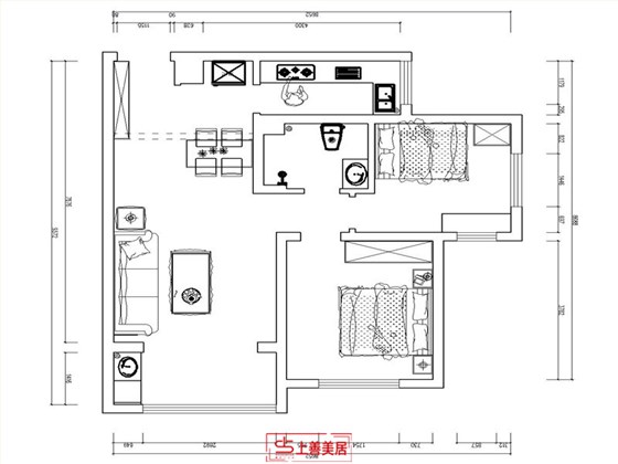 盛世御城91平现代风格户型图