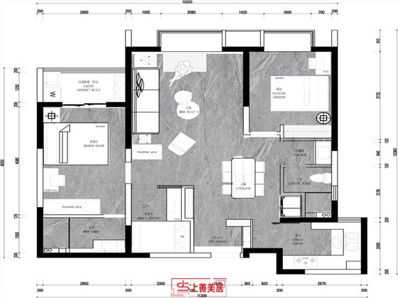 盛世天骄109新中式风格户型图