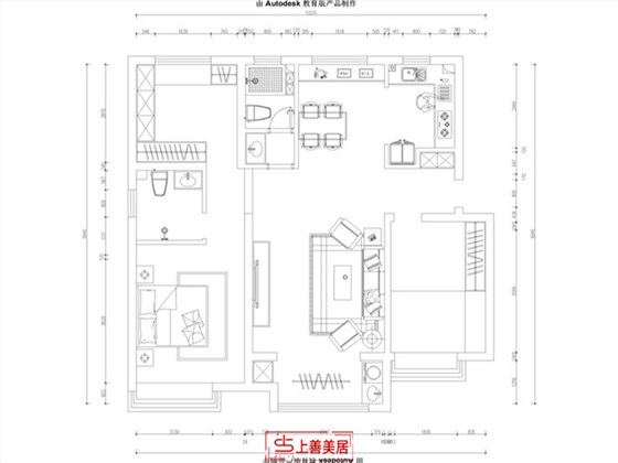 润江紫辰院140平现代轻奢风格户型图