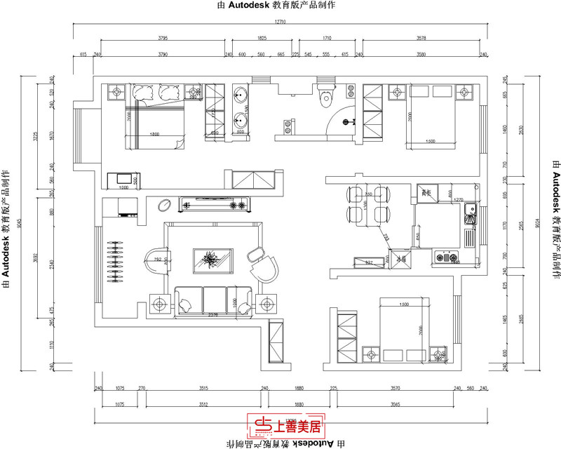 天洲视界城/130㎡/轻奢