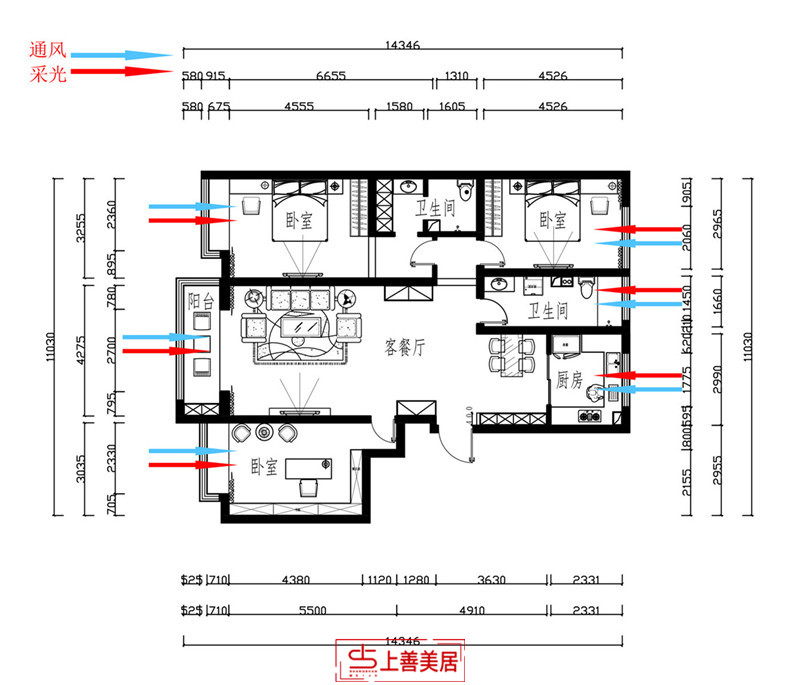 金域华府/156㎡/新中式