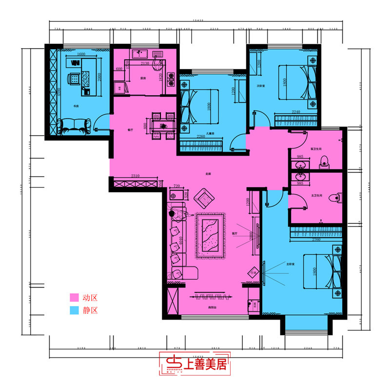 瀚唐/125㎡/北欧风