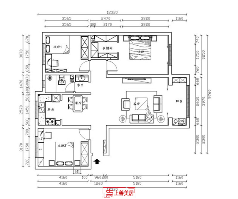 汇君城/140㎡/现代轻奢