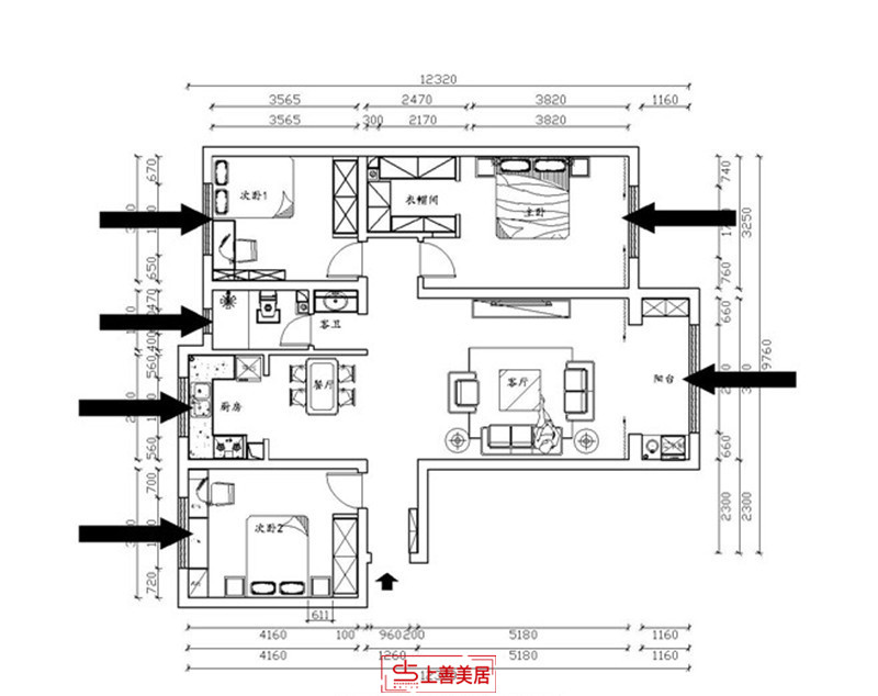 汇君城/140㎡/现代轻奢