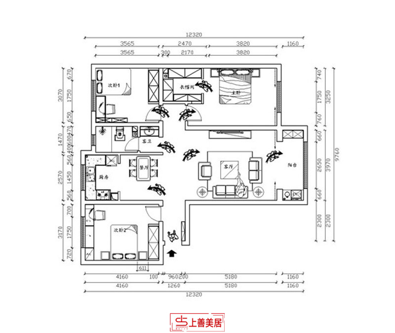 汇君城/140㎡/现代轻奢