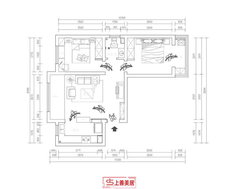 盛世华庭/78㎡/现代风