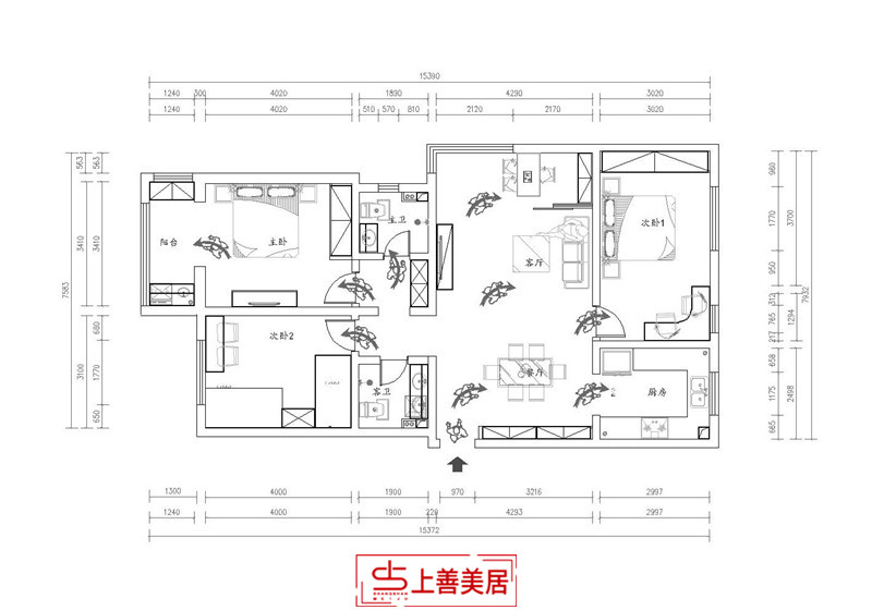 熙悦园/138㎡/现代风