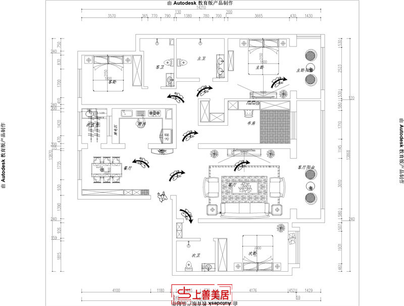 融创中心/217㎡/美式