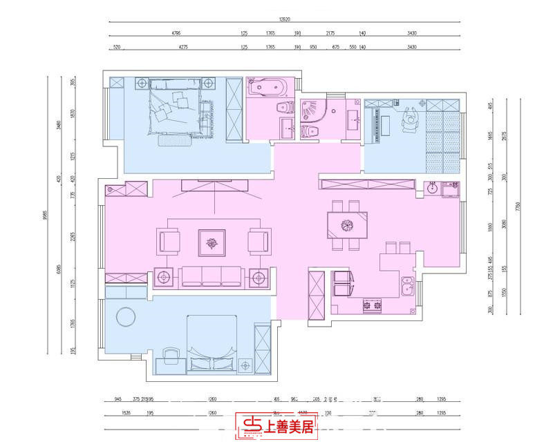 荣盛城/135㎡/现代简约