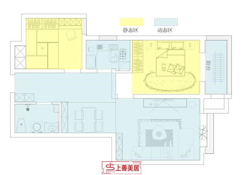 东胜紫御府/95㎡/简美