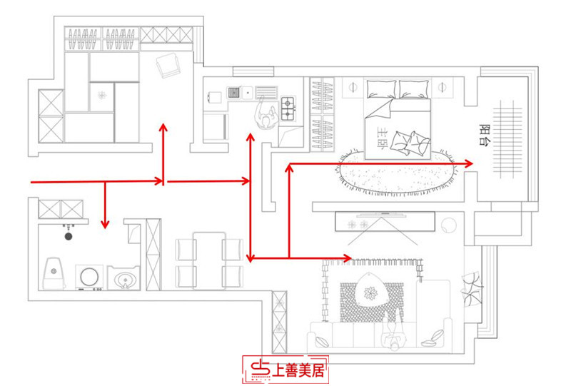 东胜紫御府/95㎡/简美