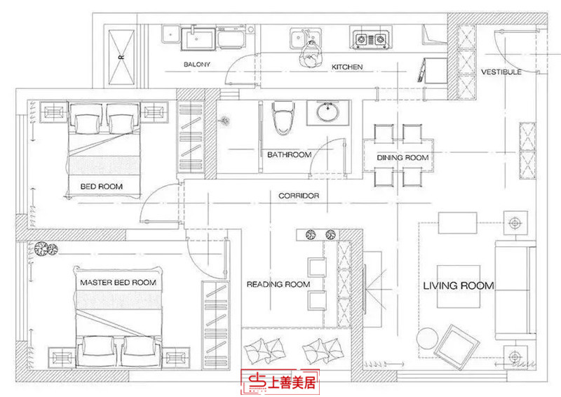 保利花园/115㎡/北欧