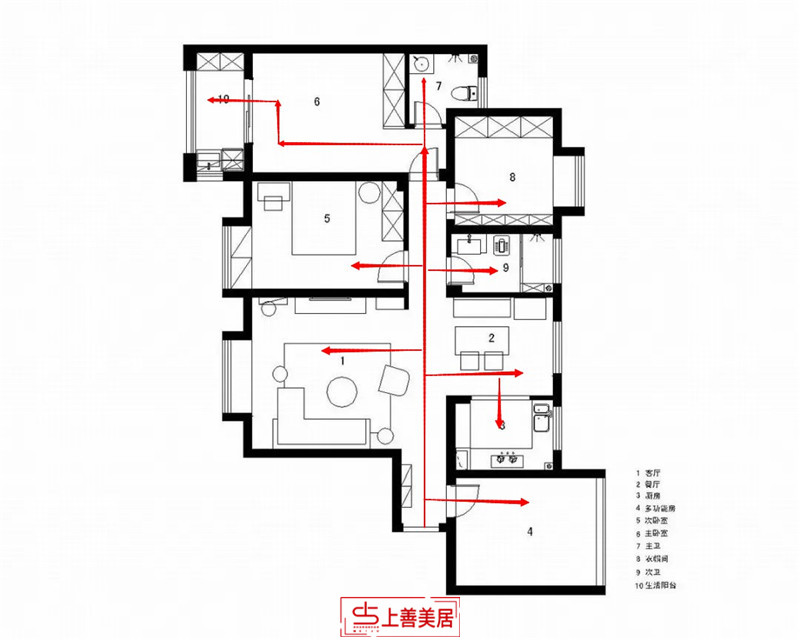 天下玉苑/162㎡/北欧风格