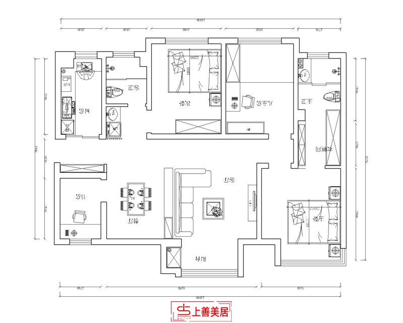 国宾一号/127㎡/北欧