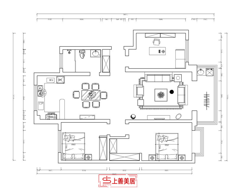 井陉佳城花园/140㎡/新中式