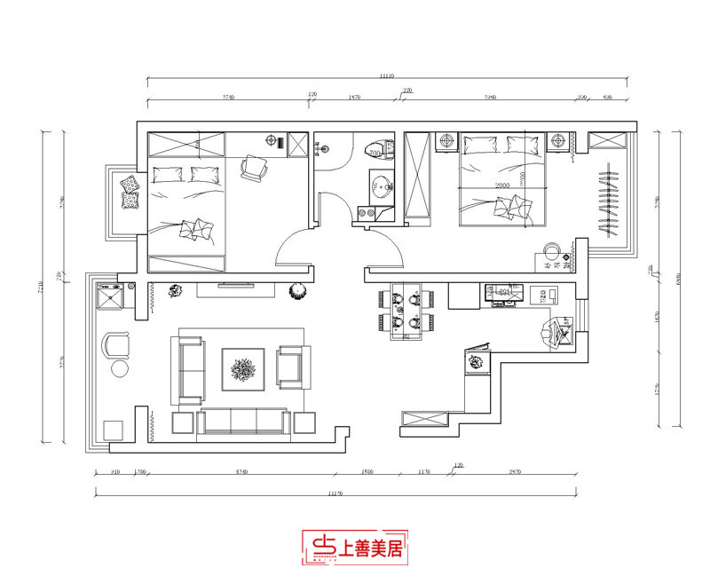 荣盛城/140㎡/美式