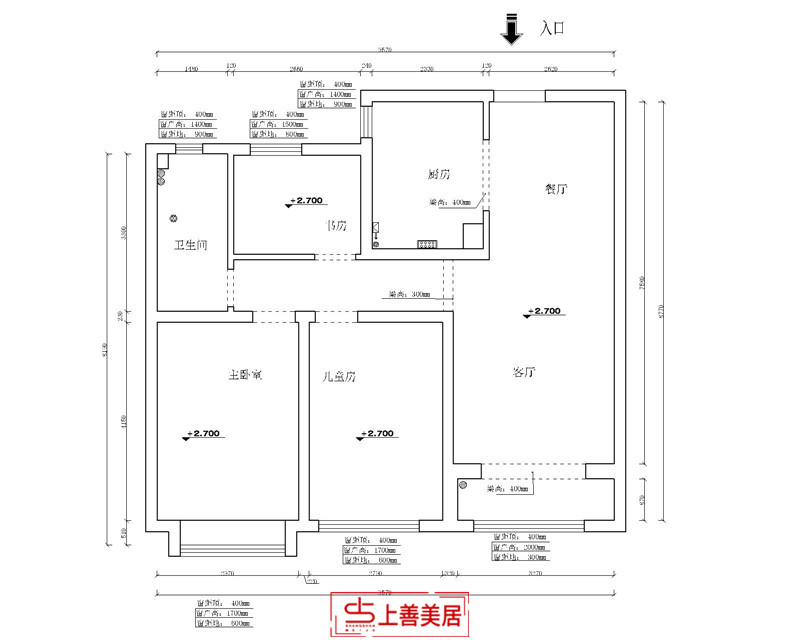 融创中心/107㎡/轻奢