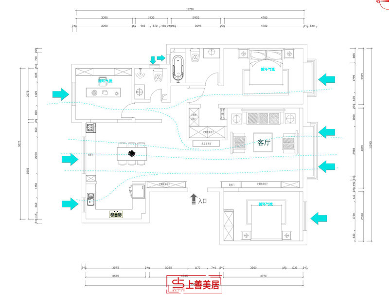 鑫界王府/168㎡/轻奢