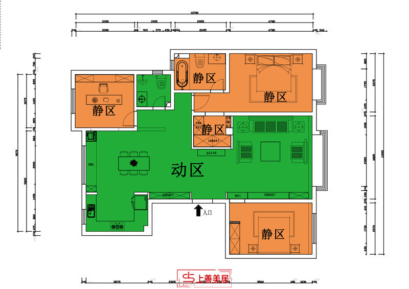 鑫界王府/168㎡/轻奢