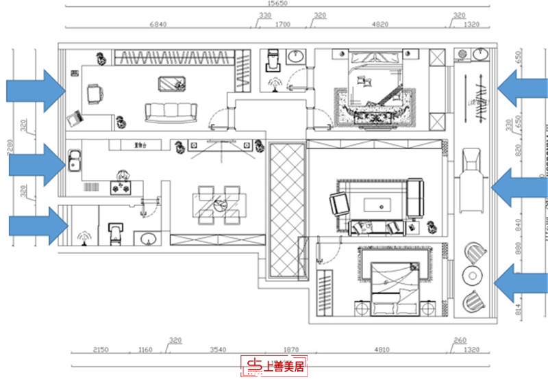 华业小区采光通风图