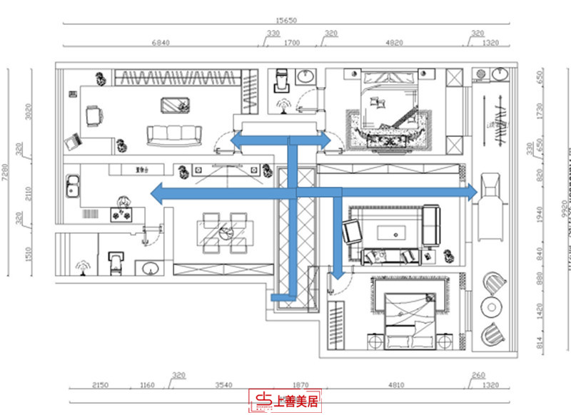 华业小区行走动线图