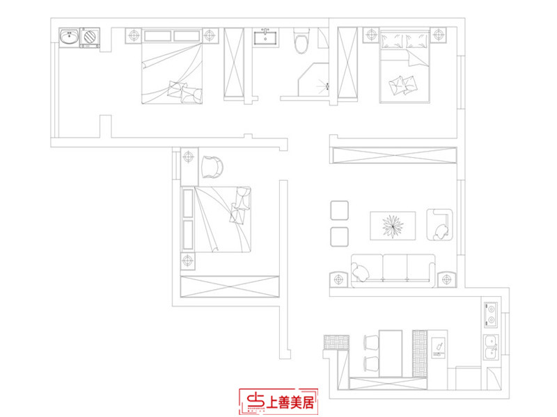 元泰家园/120㎡/简欧