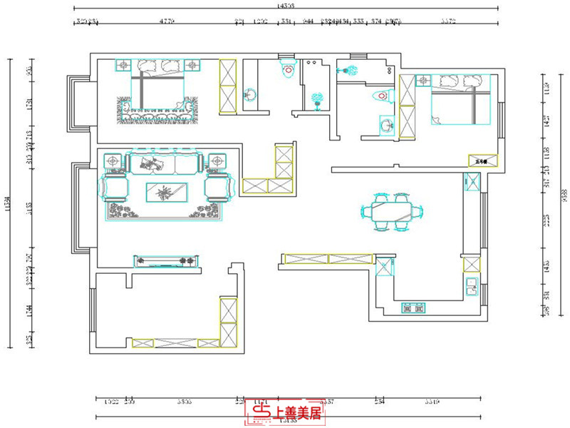 鑫界王府/160㎡/美式