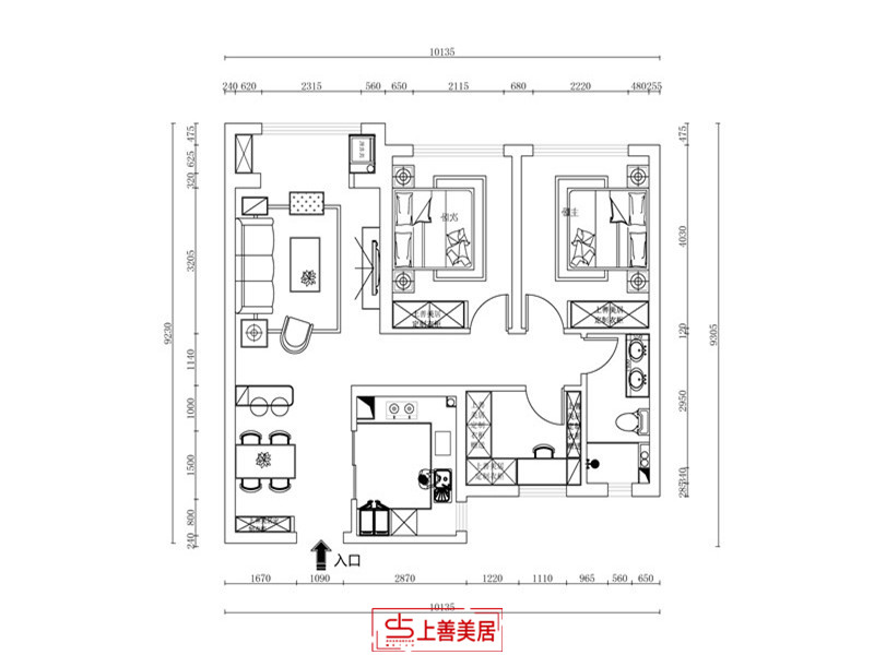 融创中心/110㎡/现代