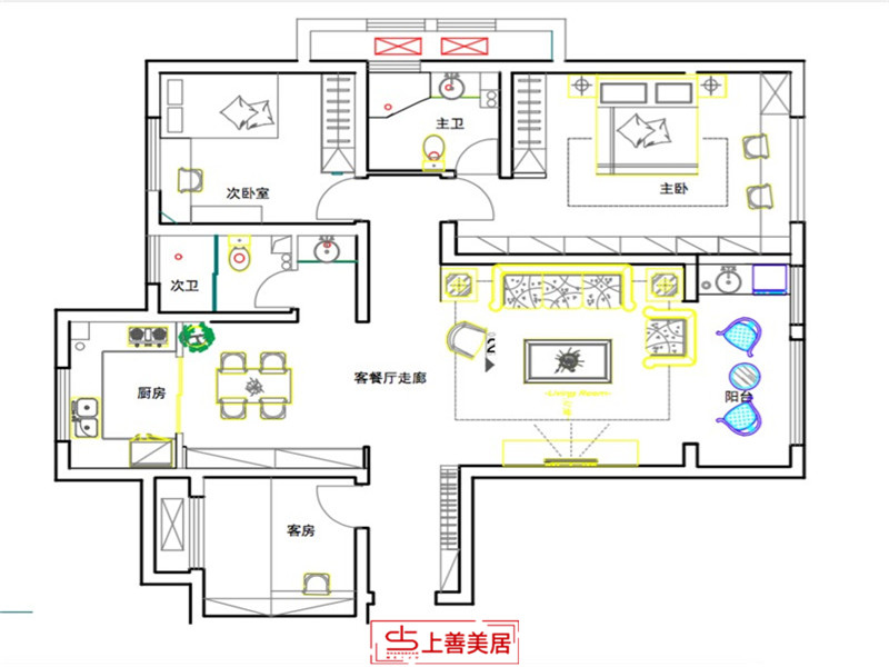 启锐园/135㎡/后现代