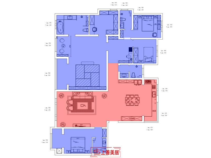 东胜紫御府/230㎡/混搭