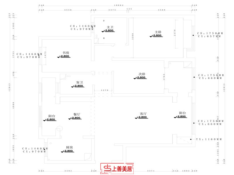 润德天悦城/139㎡/现代