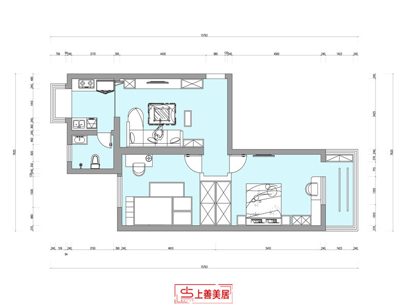 滨河小区颐兴园/90㎡/现代