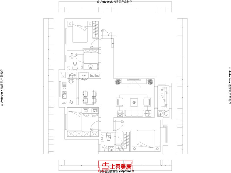 润都荣园/120㎡/中式