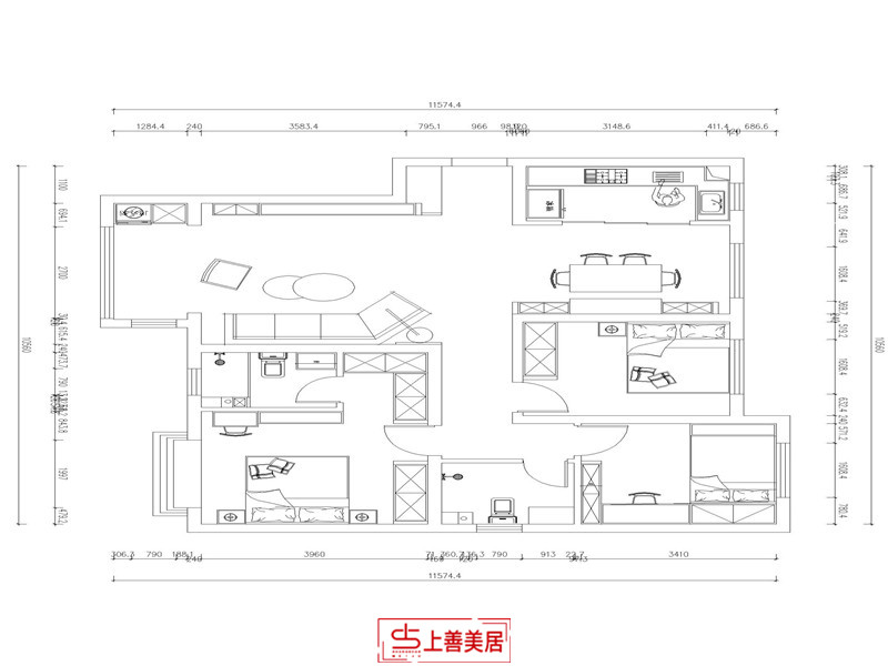 天洲视界城/140㎡/北欧