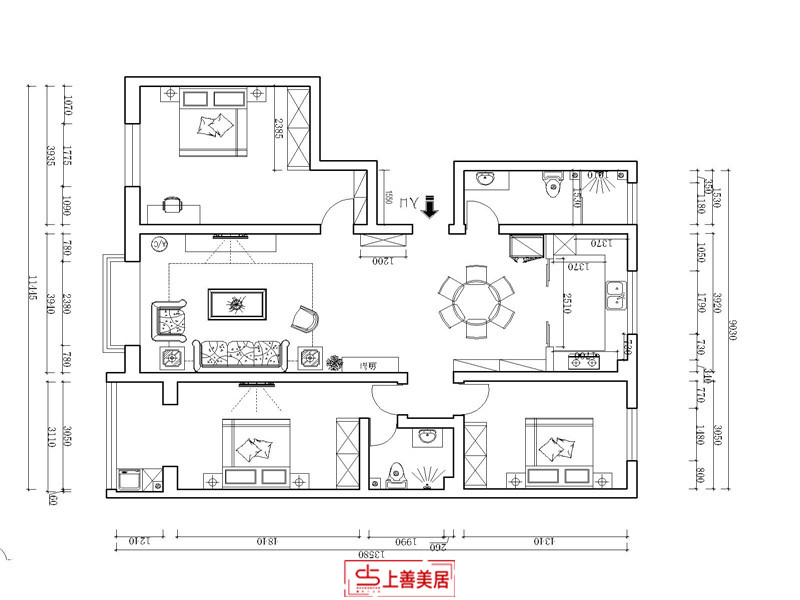 世纪佳苑/160㎡/轻奢