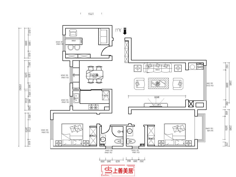 天佑家园/138㎡/新中式