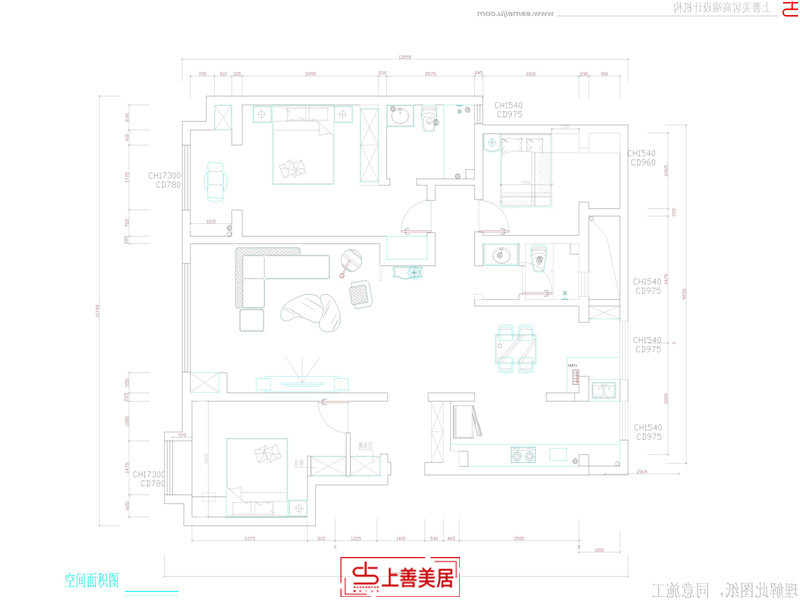 润都荣园/140平/后现代