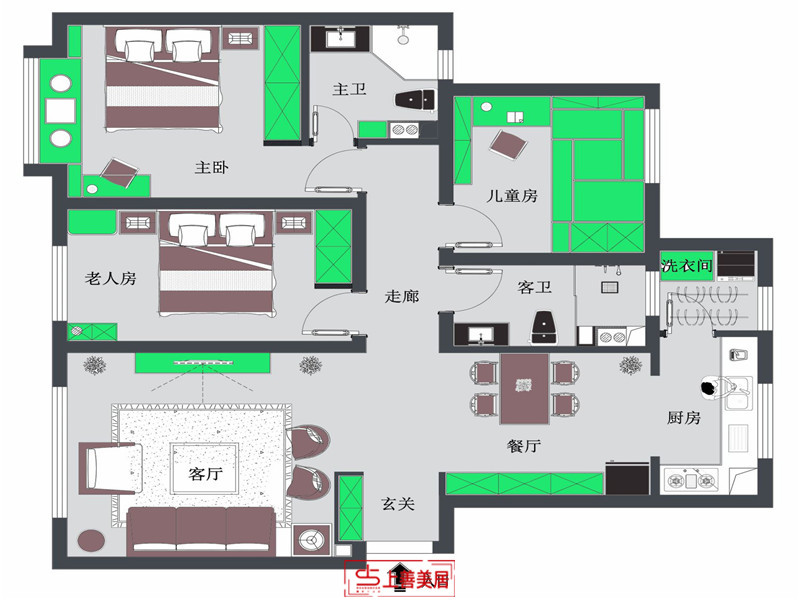 国赫天著/新中式/130㎡