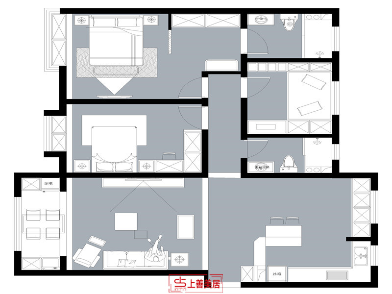 保利堂悦/137㎡/现代风