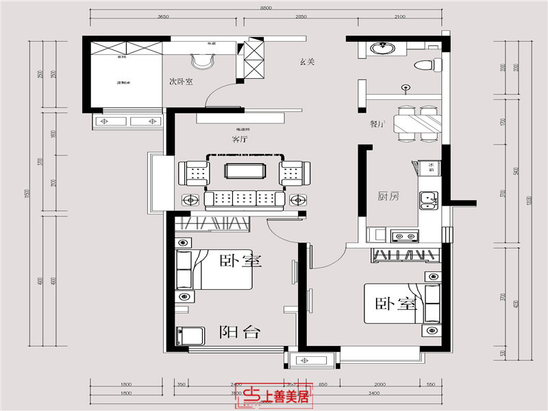 一中观邸/100㎡/现代