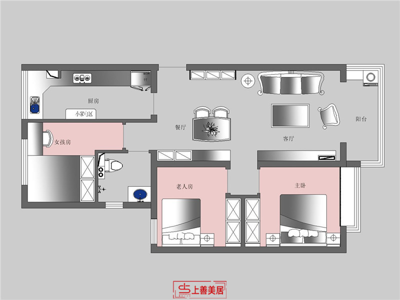 恒大御景半岛/114㎡/现代