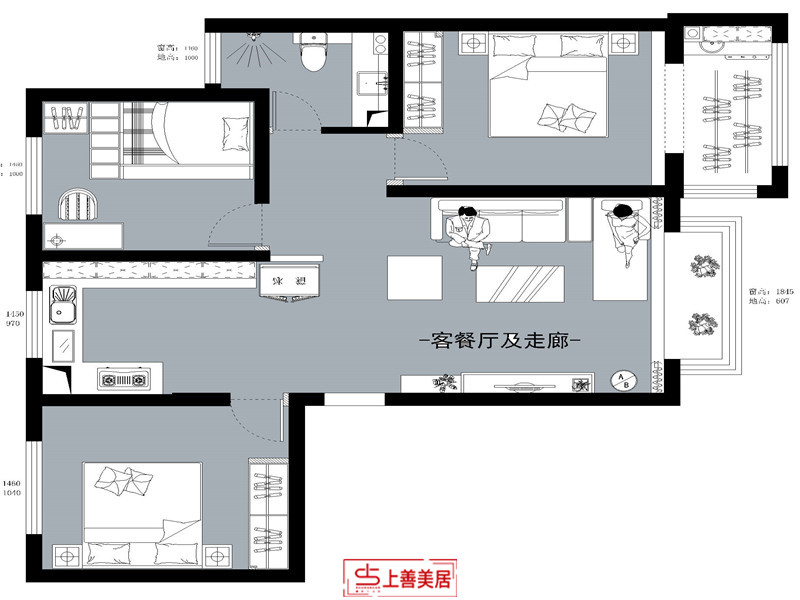 滨河华府/106㎡/现代