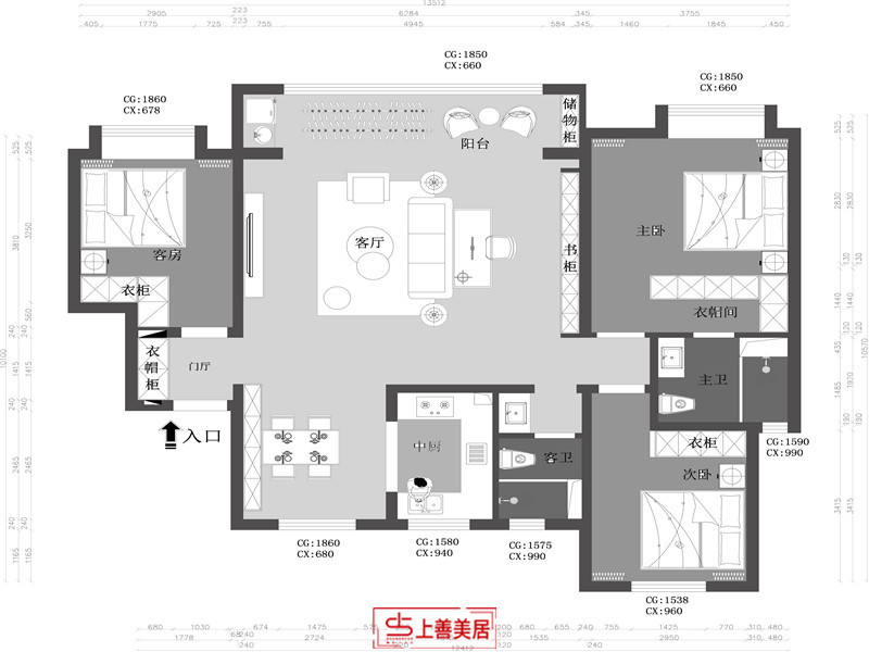 金辉优步大道/140㎡/现代